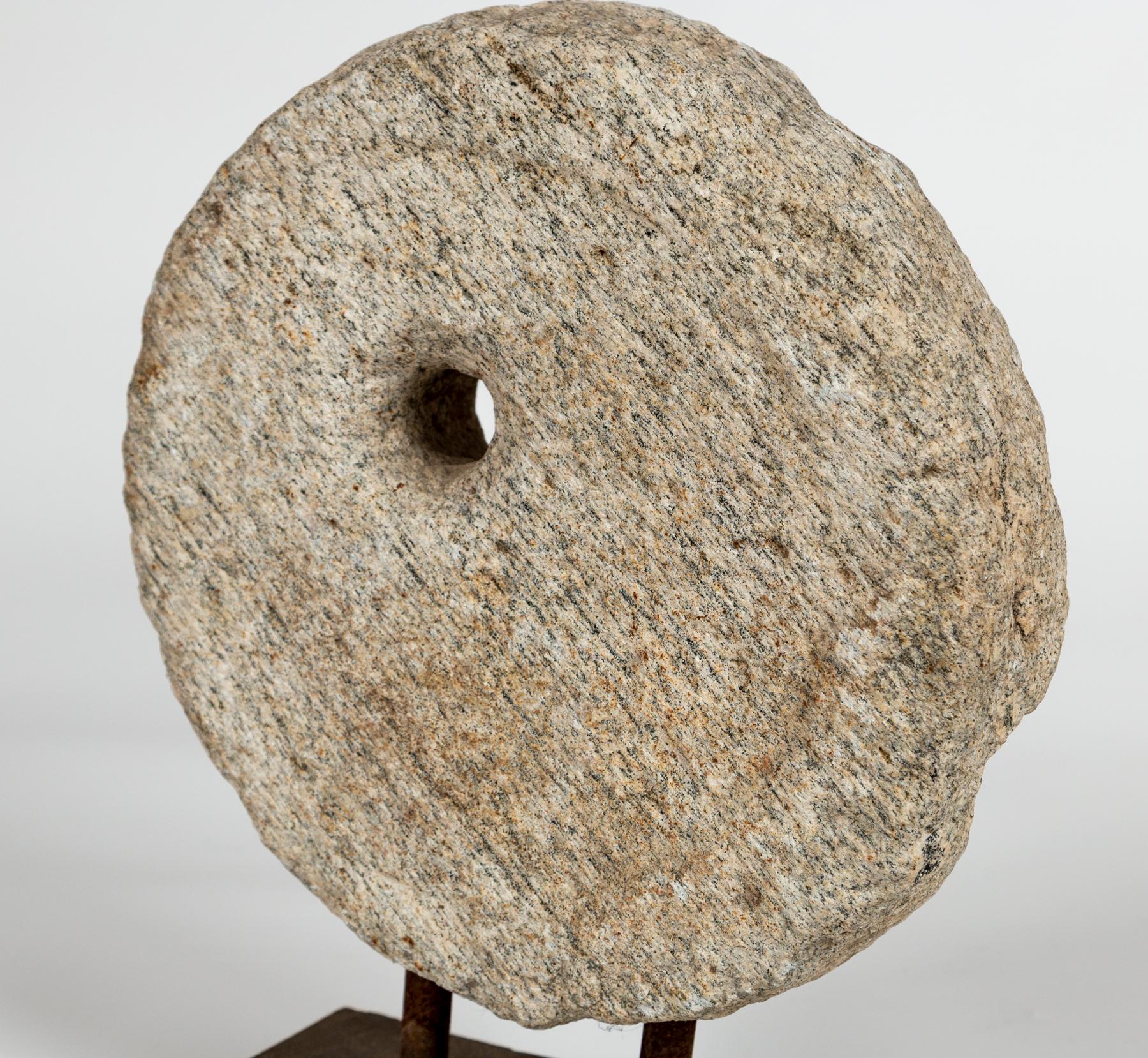 Vintage Millstone on Base, 20th Century For Sale 3