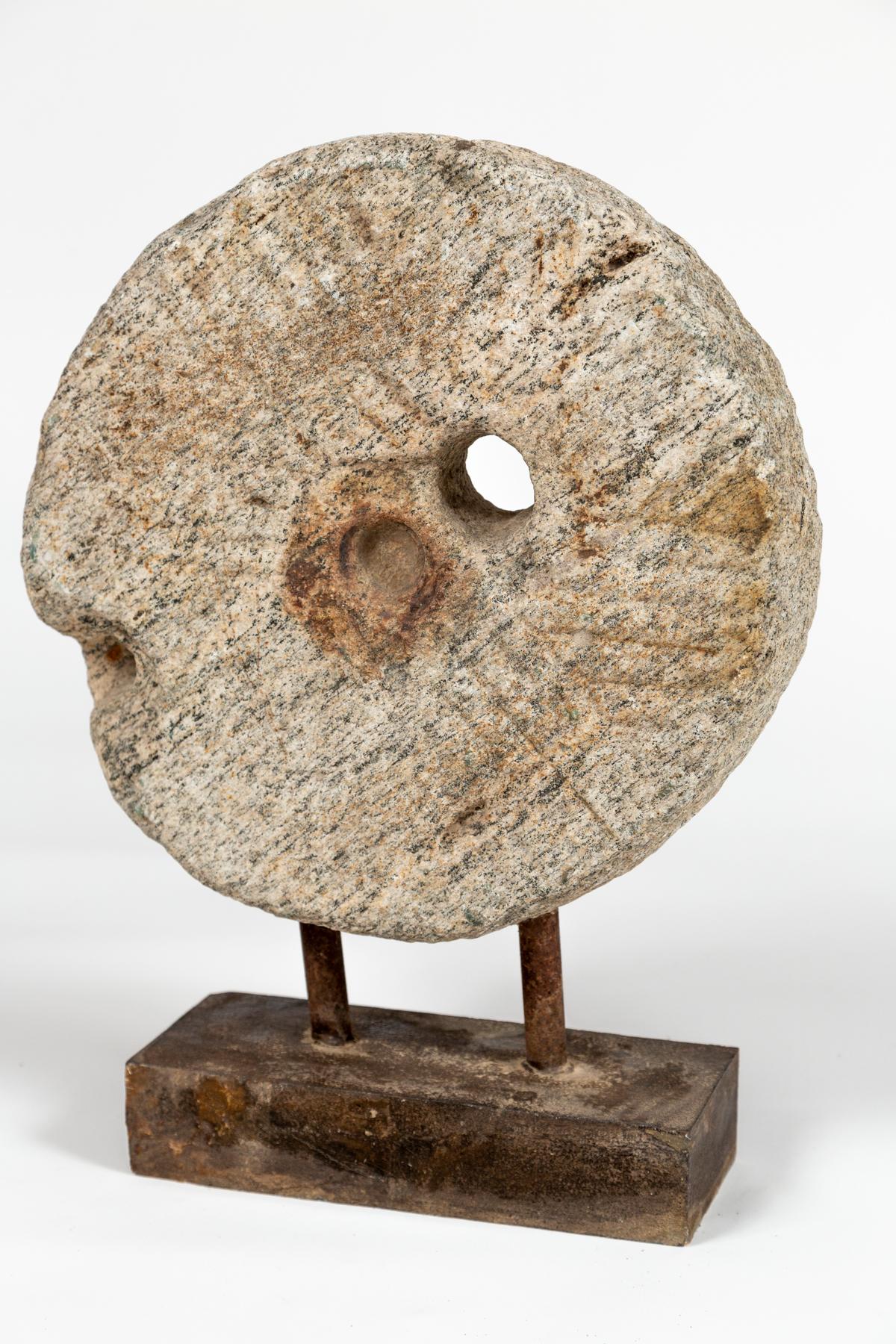 Unknown Vintage Millstone on Base, 20th Century For Sale