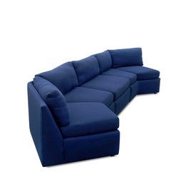 Authentic Milo Baughman Thayer Coggin 3 Part Sectional Sofa Mid-Century Modern