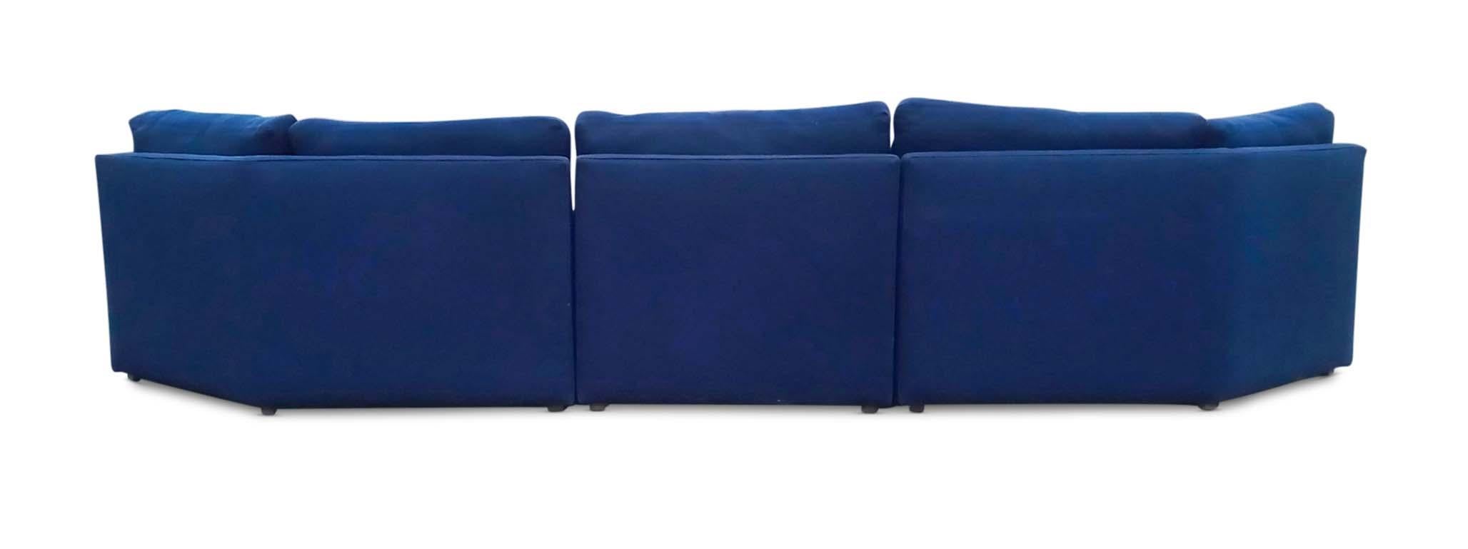Authentic Milo Baughman Thayer Coggin 3 Part Sectional Sofa Mid-Century Modern 2