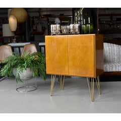 Mobile multimediale d'epoca in acero di Milo Baughman Dry Bar di Thayer Coggin