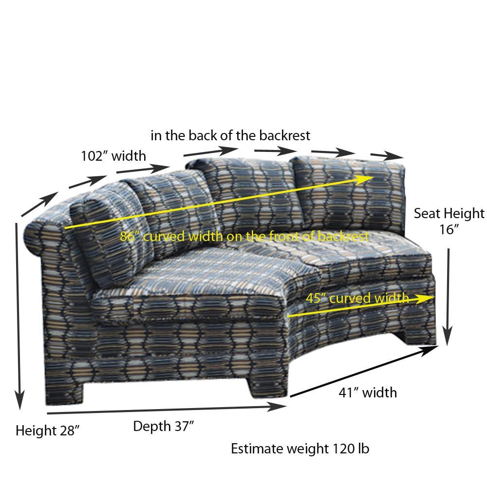 Vintage Milo Baughman Circular Sectional Sofa 2