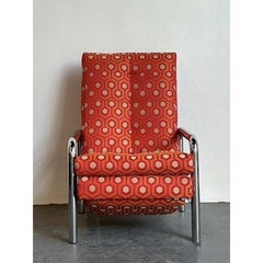 Vintage Milo Baughman for Thayer Coggin Tubular Chrome Recliner