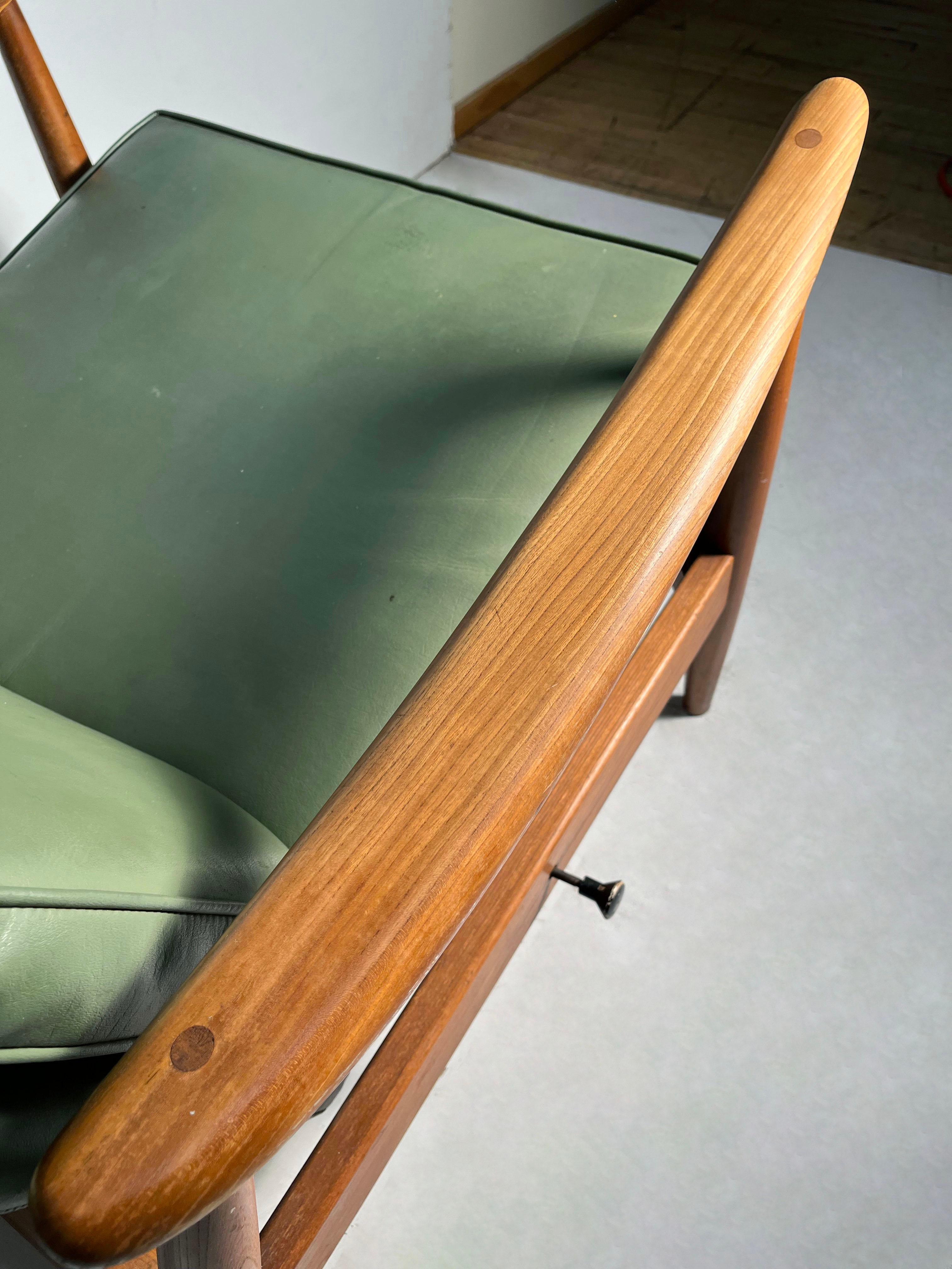 American Vintage Milo Baughman Recliner Lounge Chair For Sale