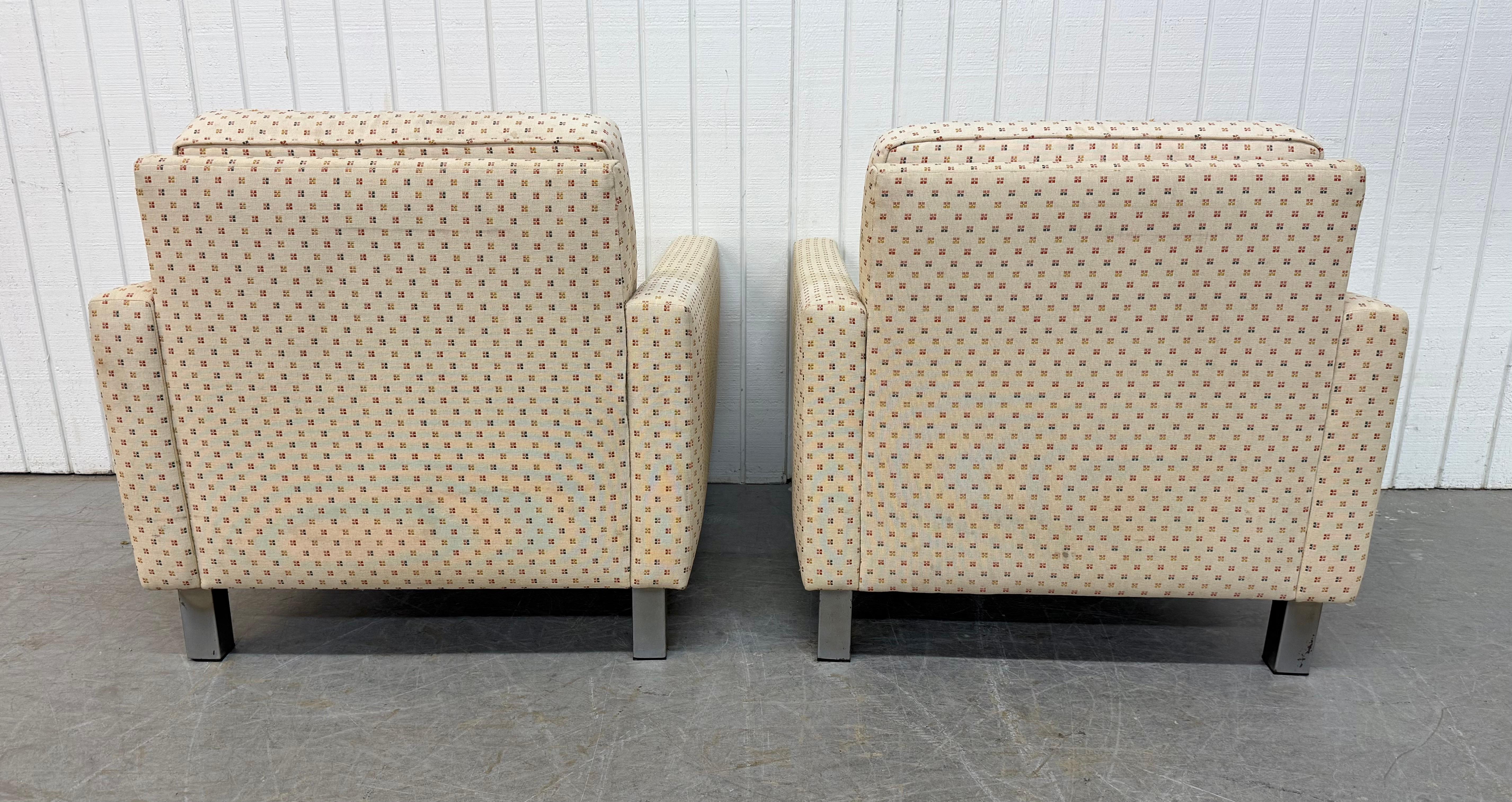Vintage Milo Baughman Style Club Chairs - Set of 2 en vente 2