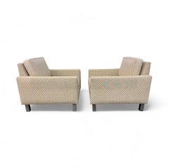 Vintage Milo Baughman Style Club Chairs - Set of 2