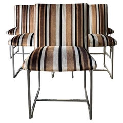 Vintage Milo Baughman Style Dining Chairs