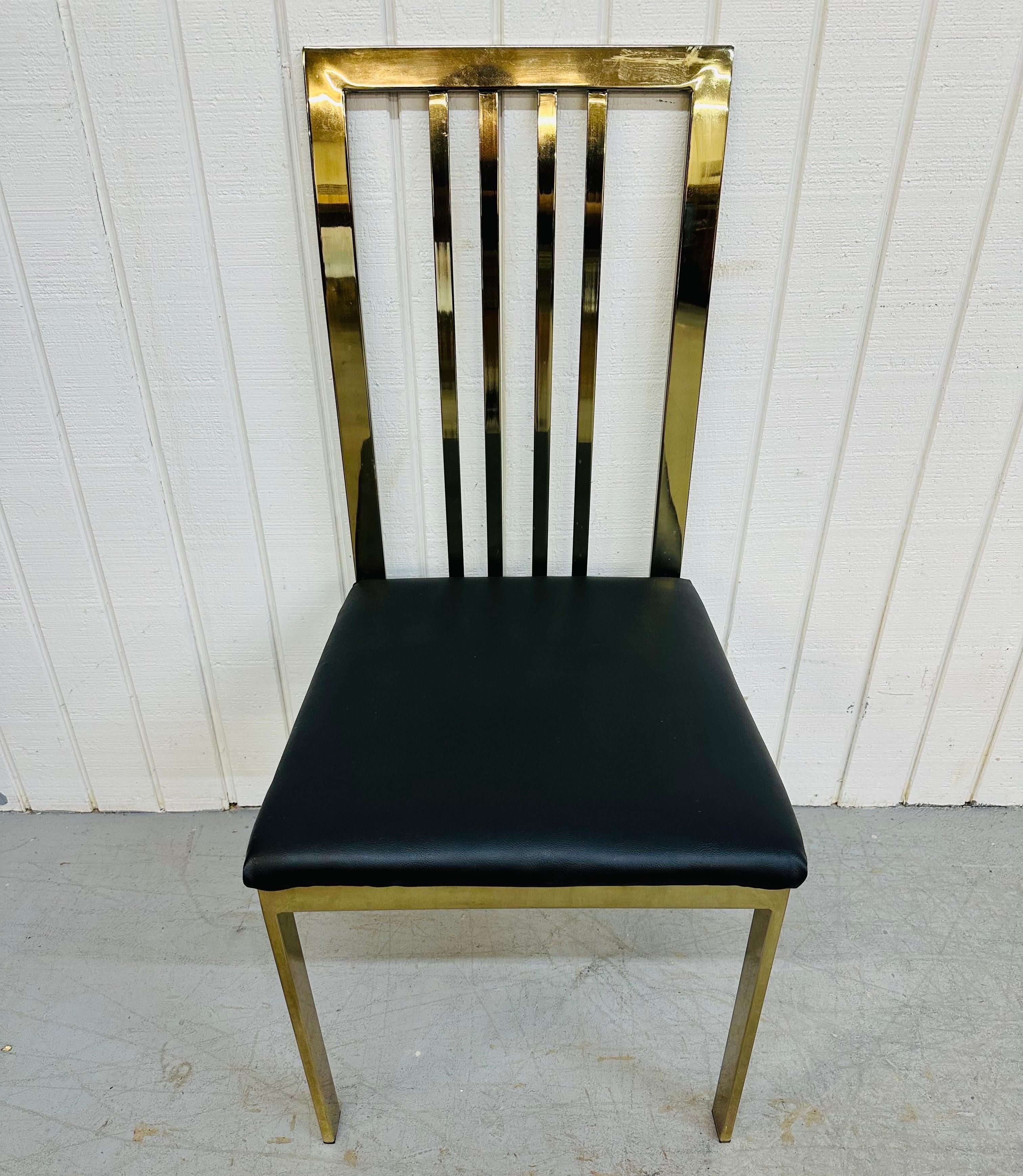 dining chairs brass