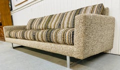 Flaches Bar-Chrom-Sofa im Stil von Milo Baughman