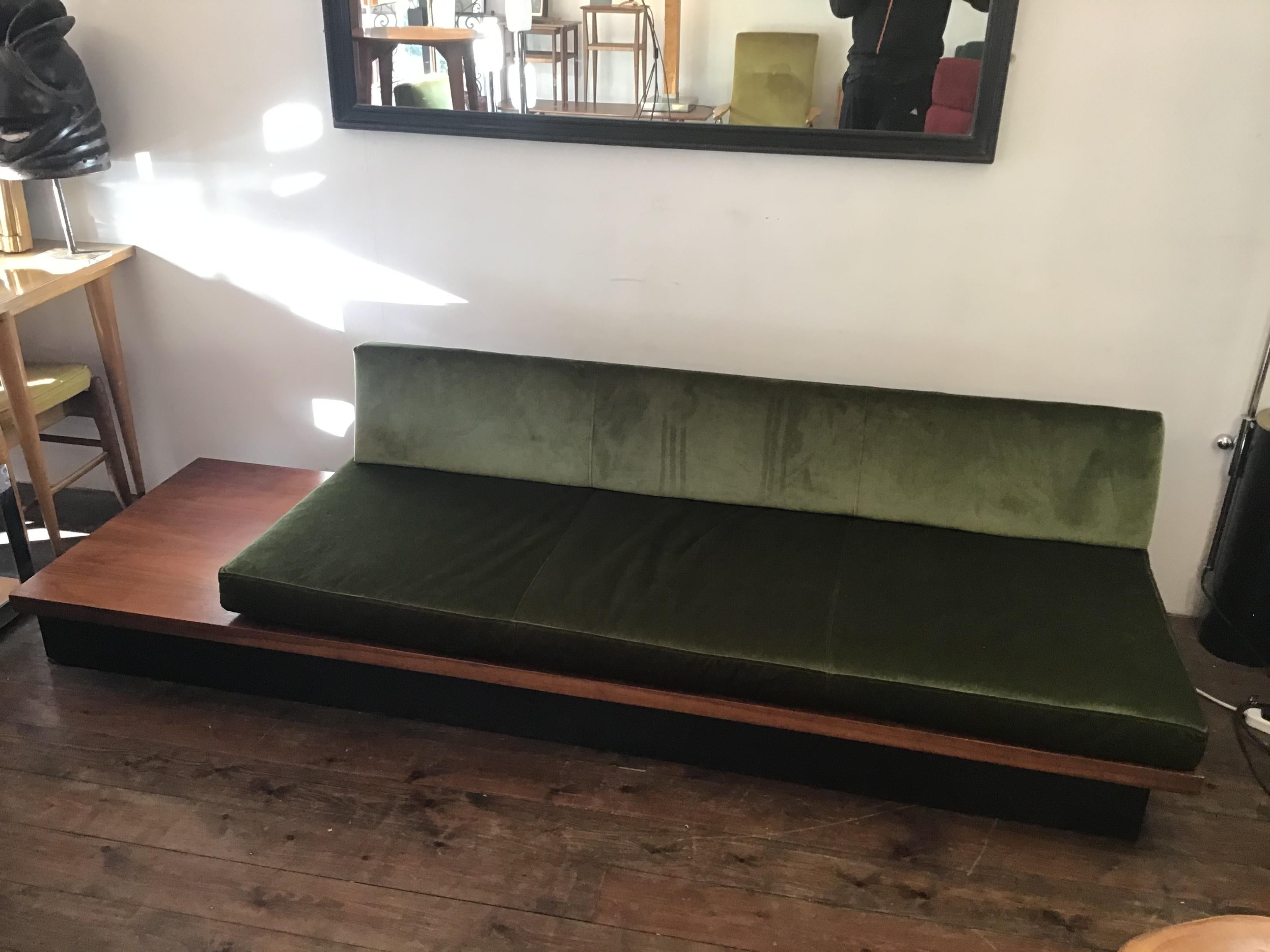 Vintage Milo Baughman Thayer Coggin Daybed Sofa (Walnuss)