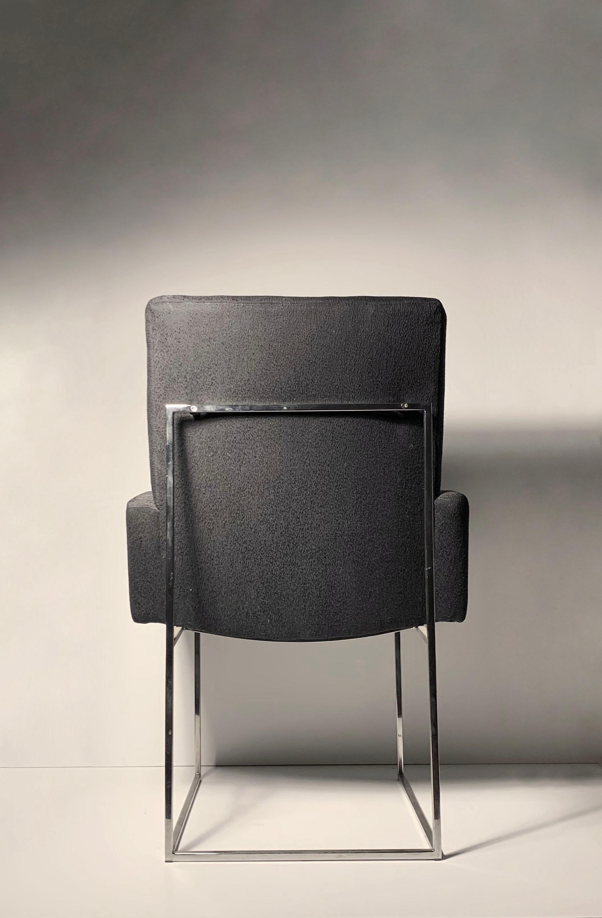 Milo Baughman: 12er-Set Vintage-Esszimmerstühle im Thin Line-Stil für Thayer Coggin im Angebot 3