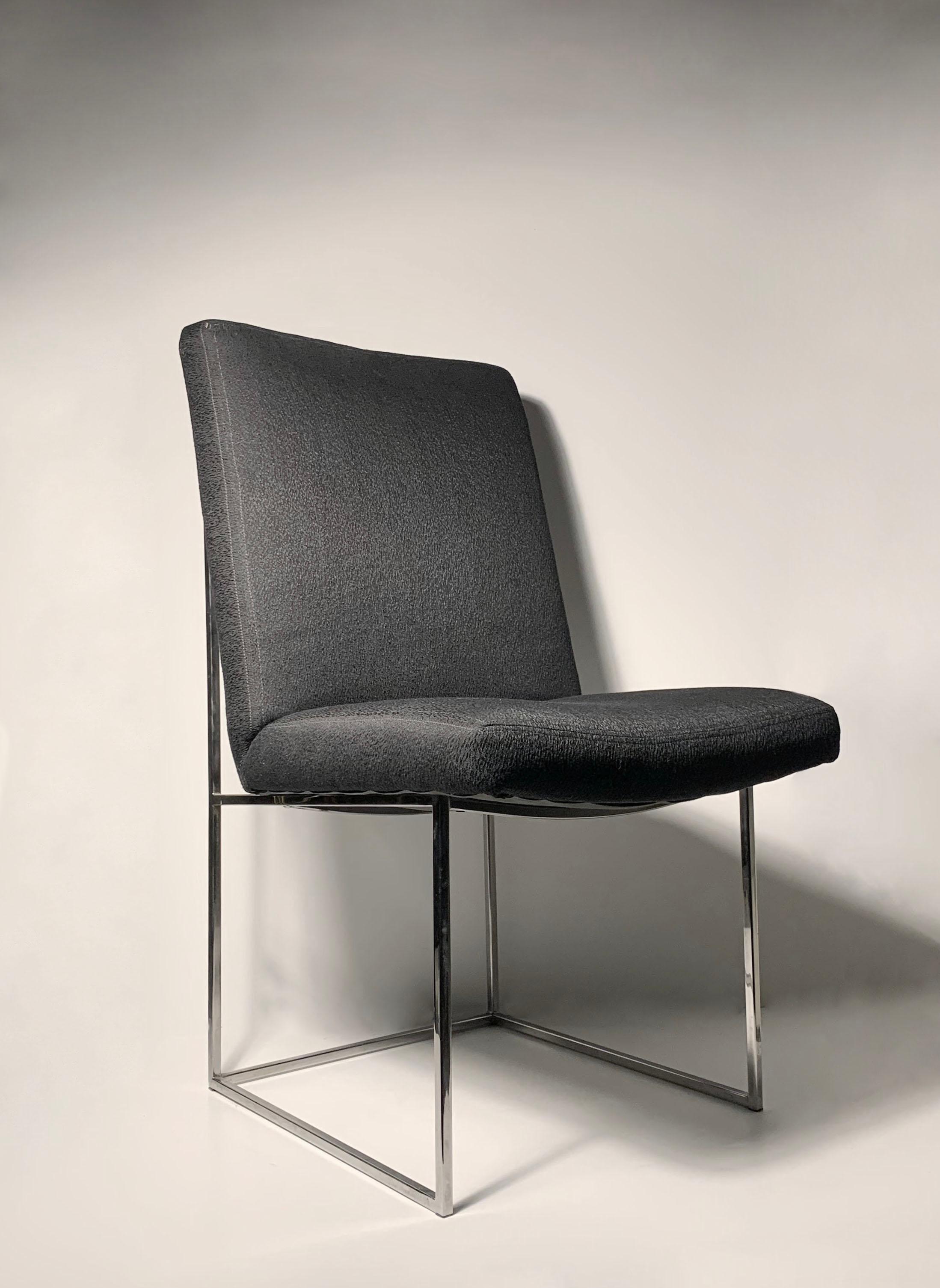 Mid-Century Modern Ensemble de 8 chaises de salle à manger vintage Milo Baughman Thin Line pour Thayer Coggin en vente
