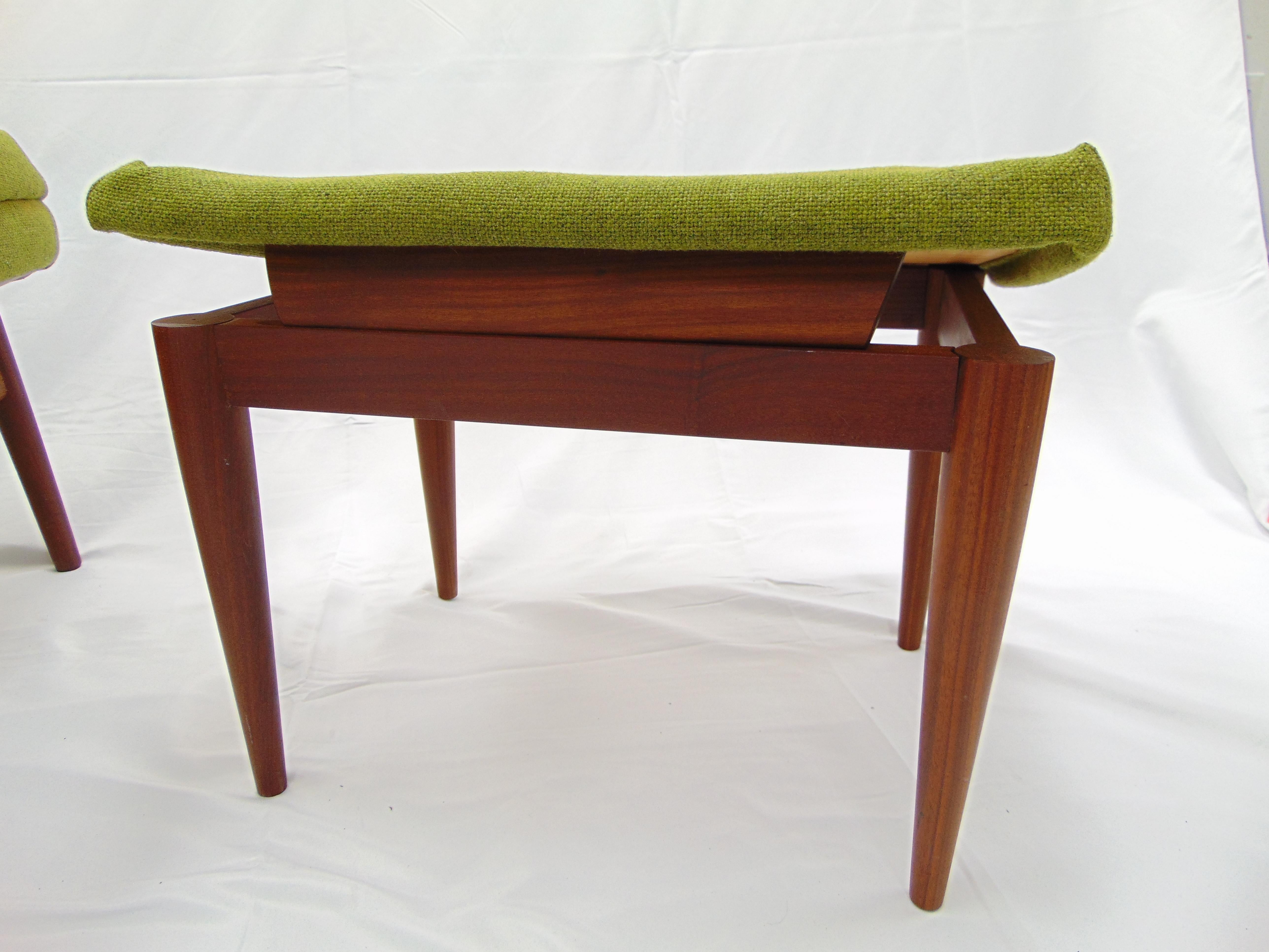 Vintage Mid Century Nowegian Recliner and Footstool by Arnt Lande for Stokke 6