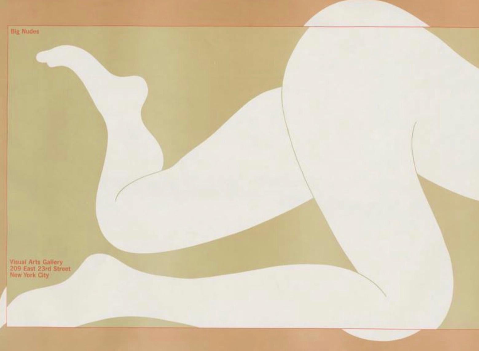 Vintage Milton Glaser Iconic Big Nudes iExhibition Poster (Moderne der Mitte des Jahrhunderts) im Angebot