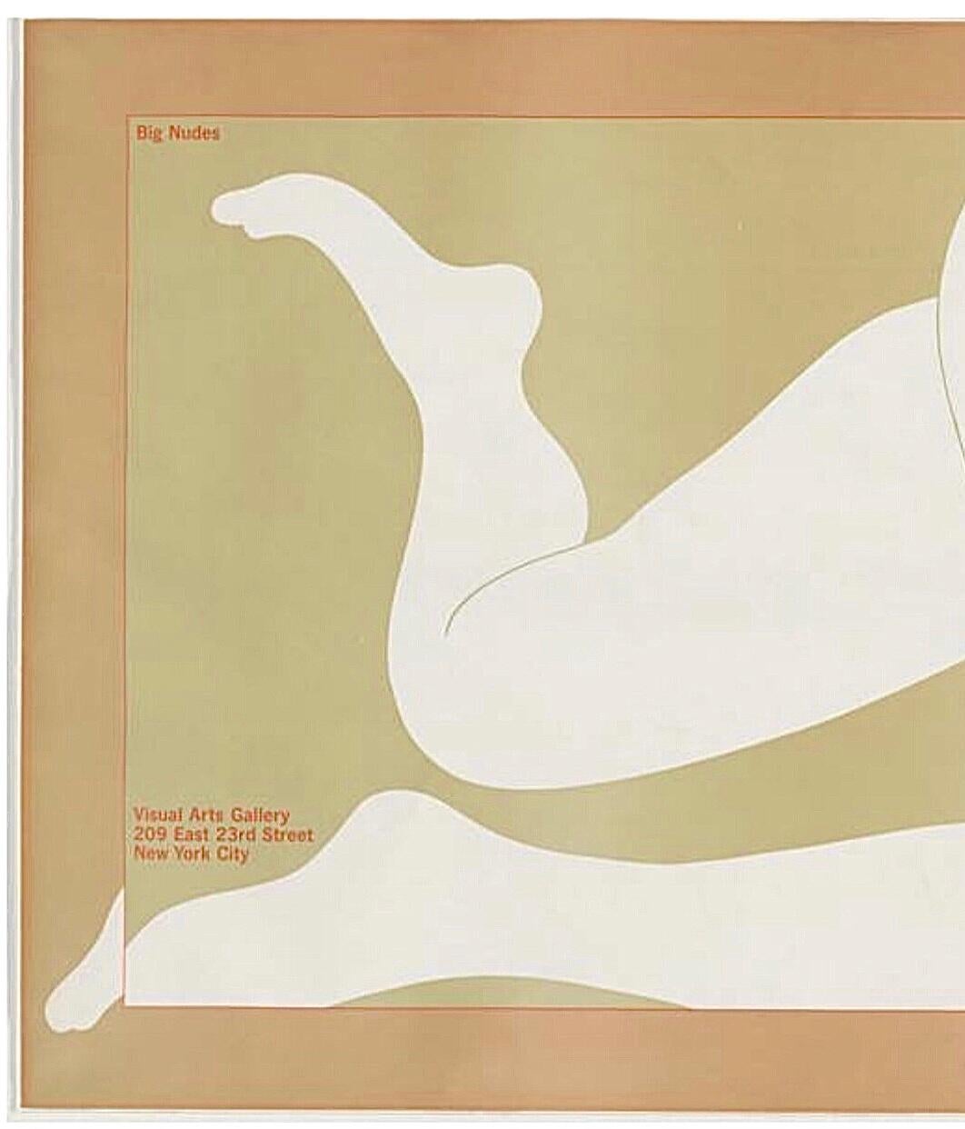 Vintage Milton Glaser Iconic Big Nudes iExhibition Poster (20. Jahrhundert) im Angebot