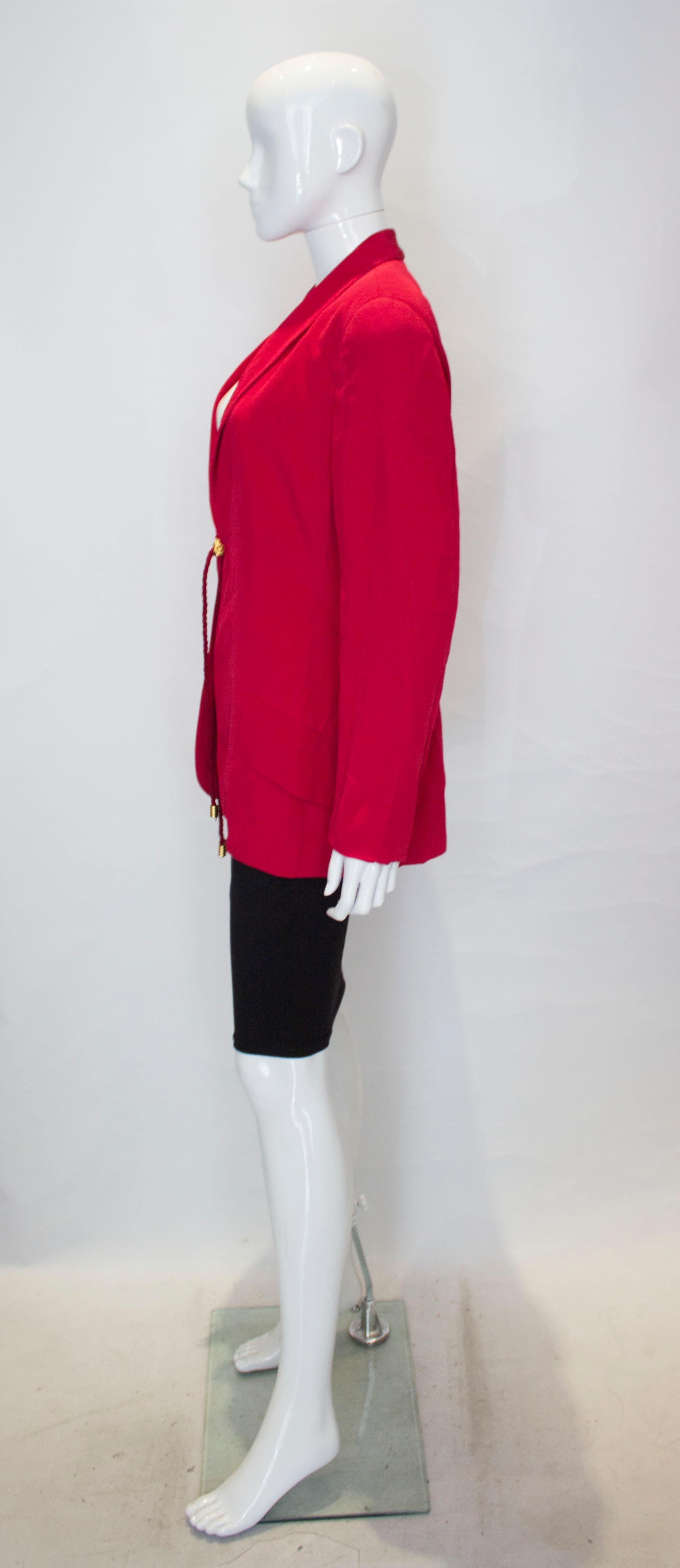Vintage Mimmina Red Jacket In Good Condition For Sale In London, GB