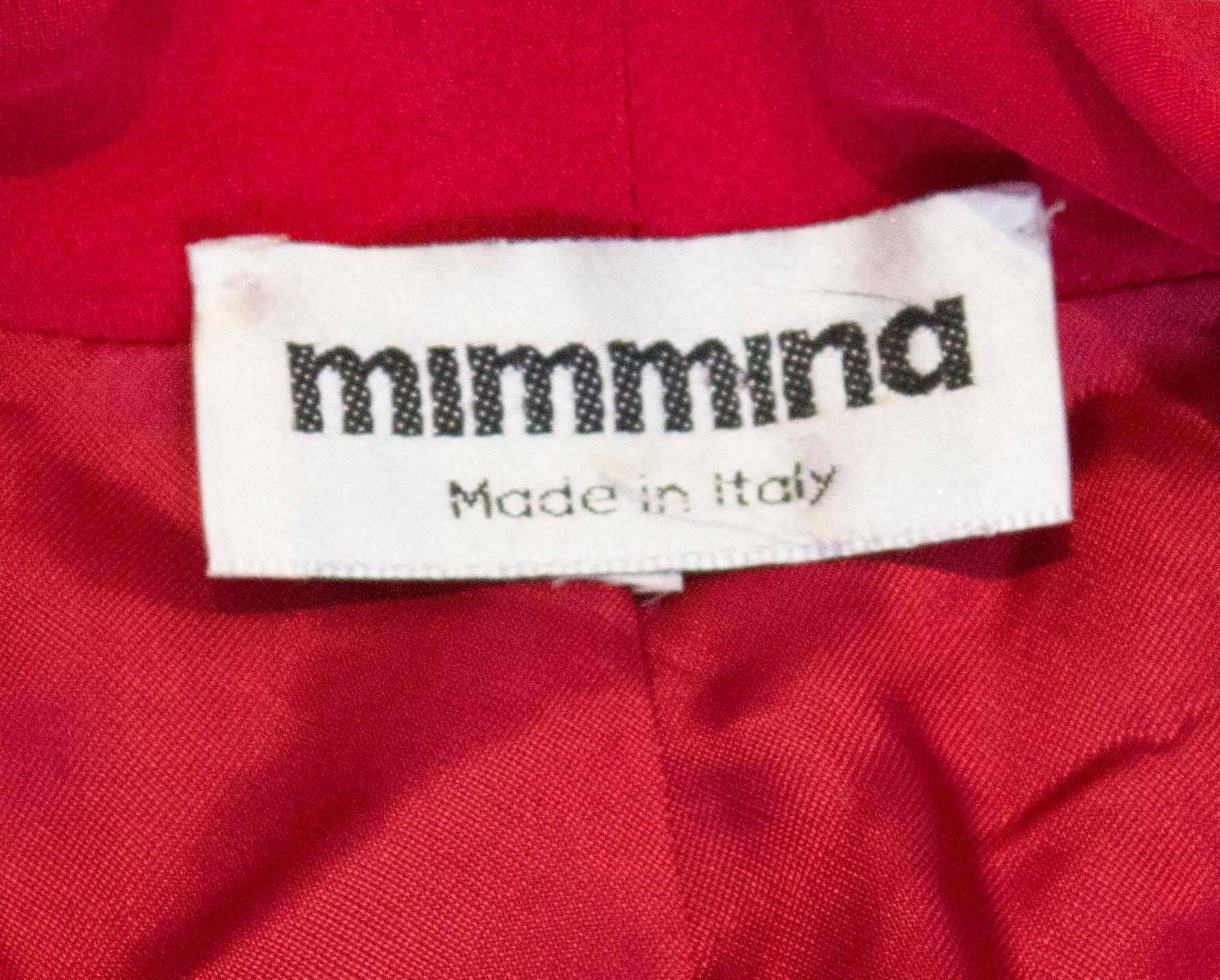 Vintage Mimmina Red Jacket For Sale 3
