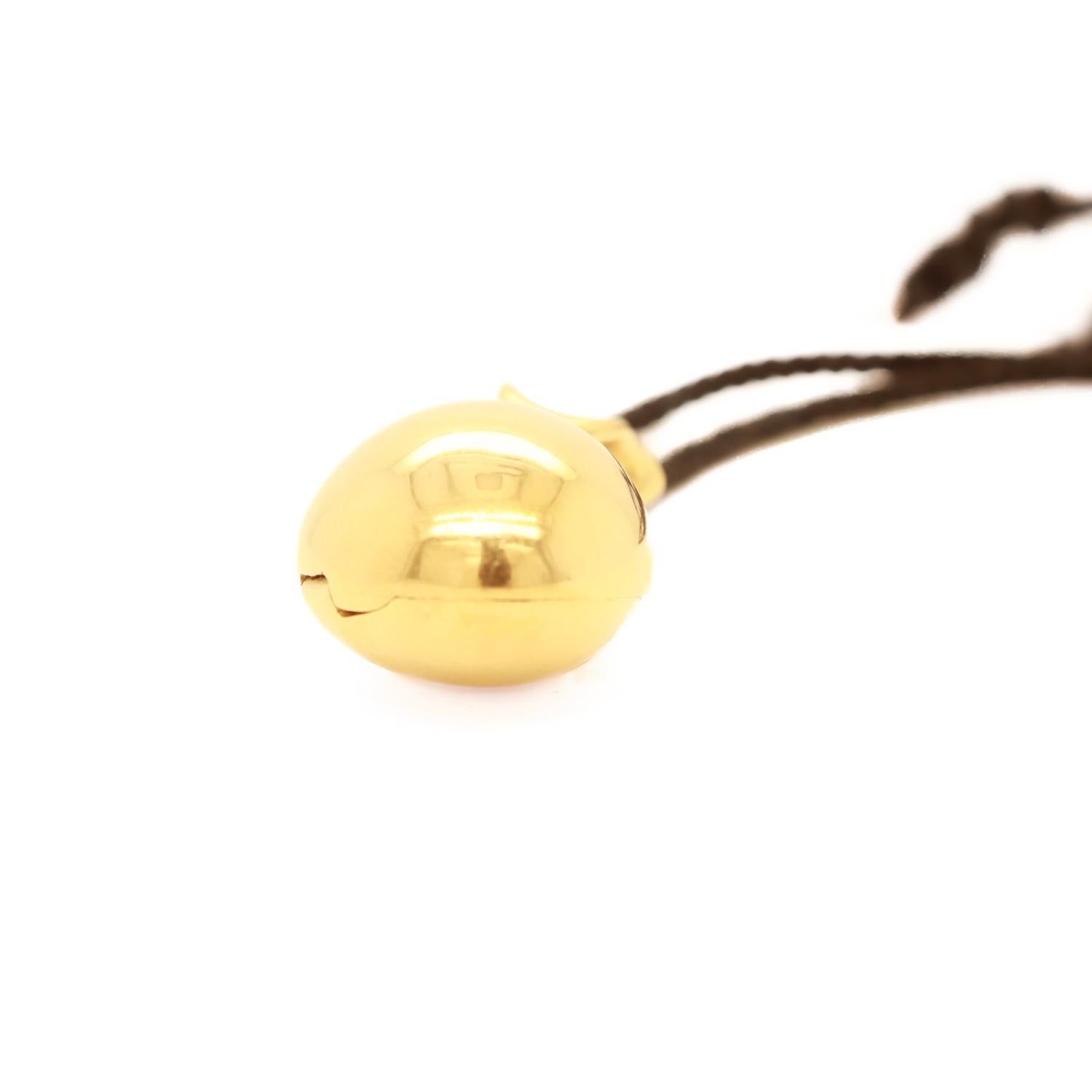 Vintage Minas Spiridis 18k Golden Pouch Pendant Necklace with Secret Compartment 10