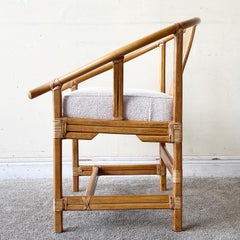 Vintage-Sessel aus Bambus und Rattan im Ming-Stil von Ficks Reed