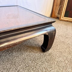 Vintage Ming Style Burl Wood Coffee Table