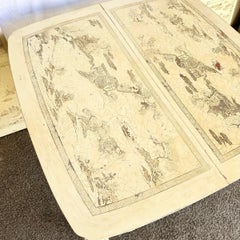 Vintage “Ming Treasure” Hand Carved Ball in Claw Extendable Dining Table