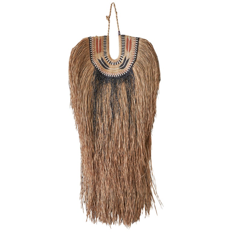 Vintage Mingei Japanese 'Mino' Straw Coat of Natural Seaweed at 1stDibs