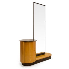 Mini bar vintage:: coiffeuse avec miroir par Jindřich Halabala pour UP Závody