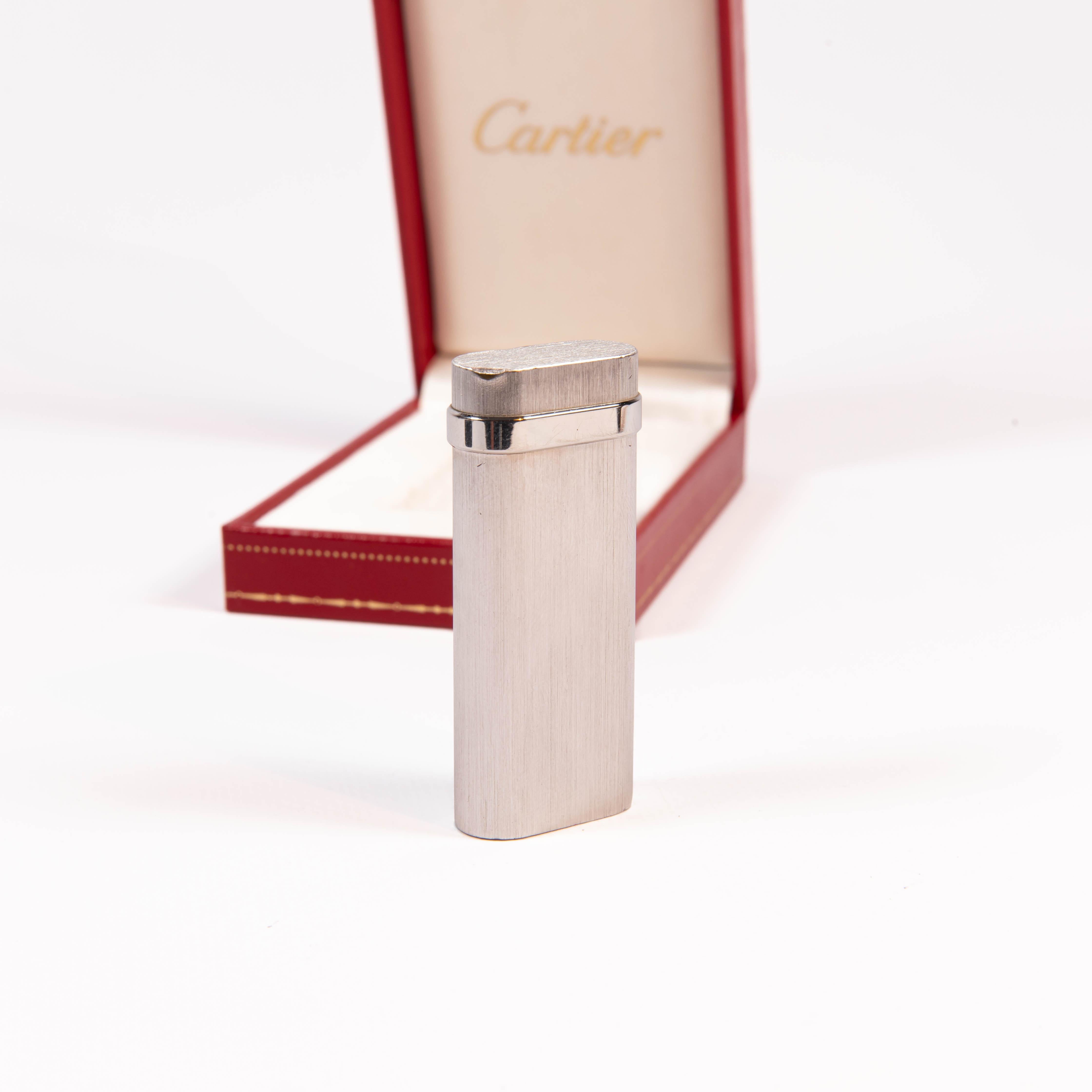 cartier silver lighter