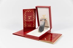 Vintage Mini Cartier Les Must Trinity lighter Silver Plated Complete with Box &