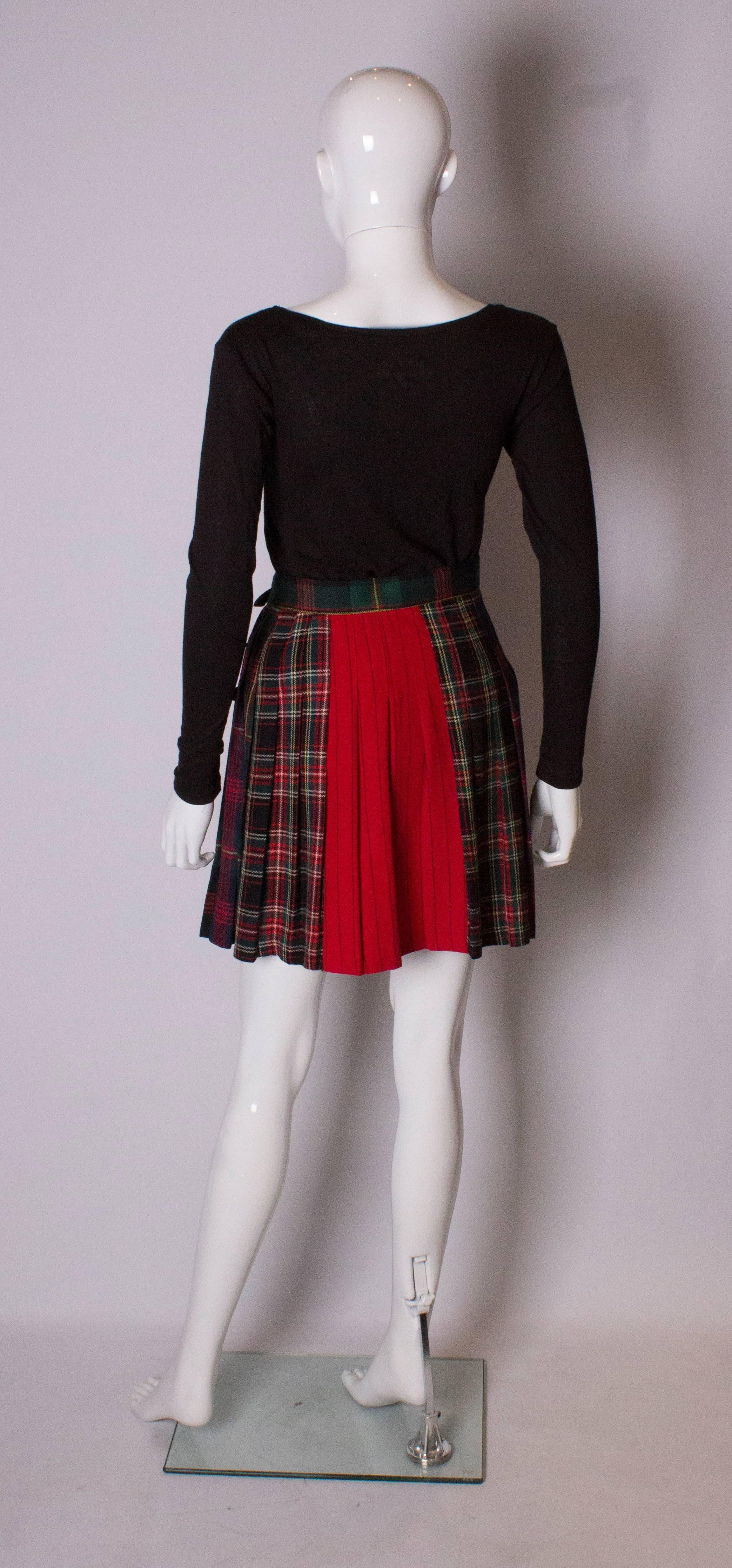 Mini Kilt Vintage Skirt made for Bergdorf Goodman 2