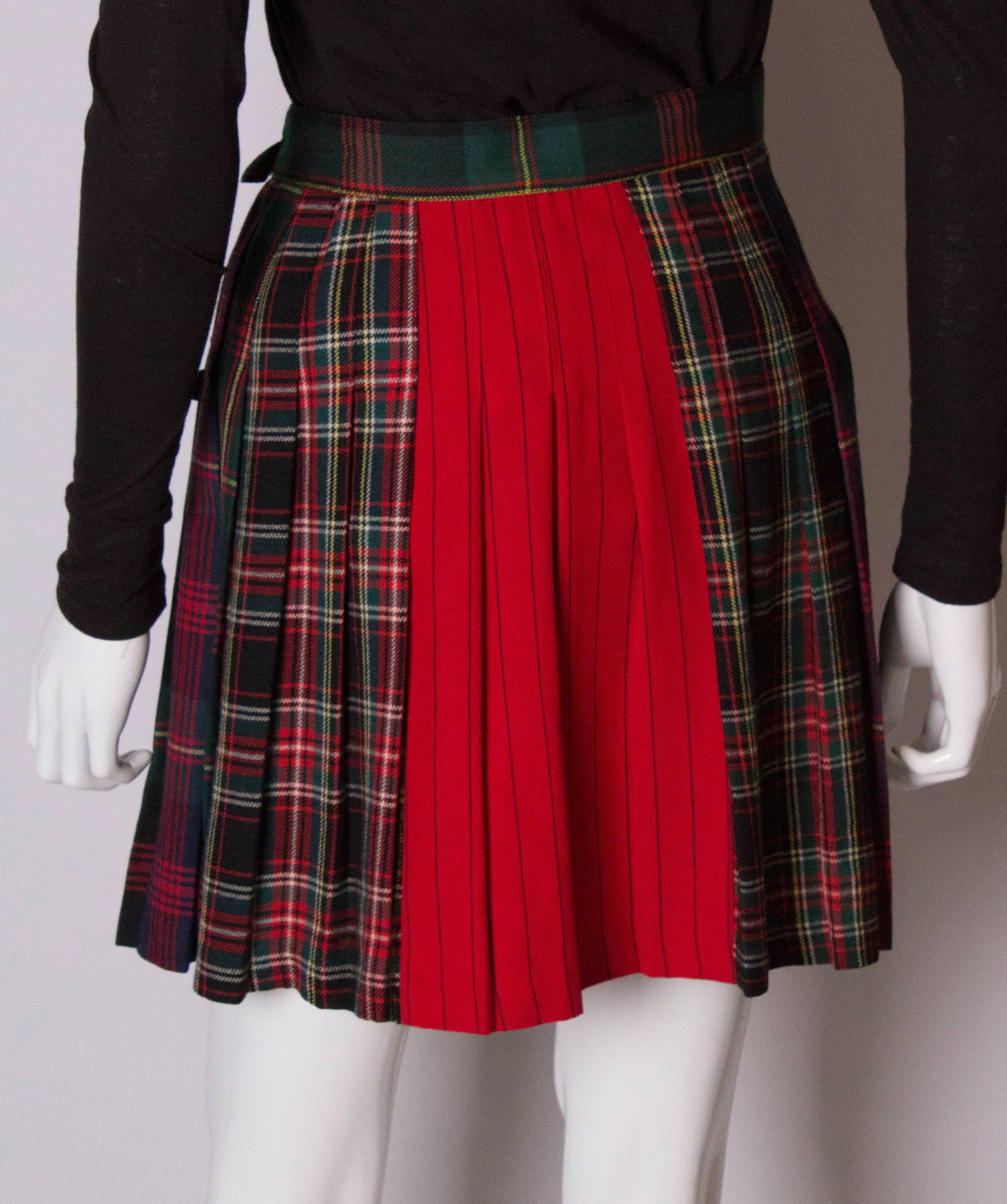 Mini Kilt Vintage Skirt made for Bergdorf Goodman 3