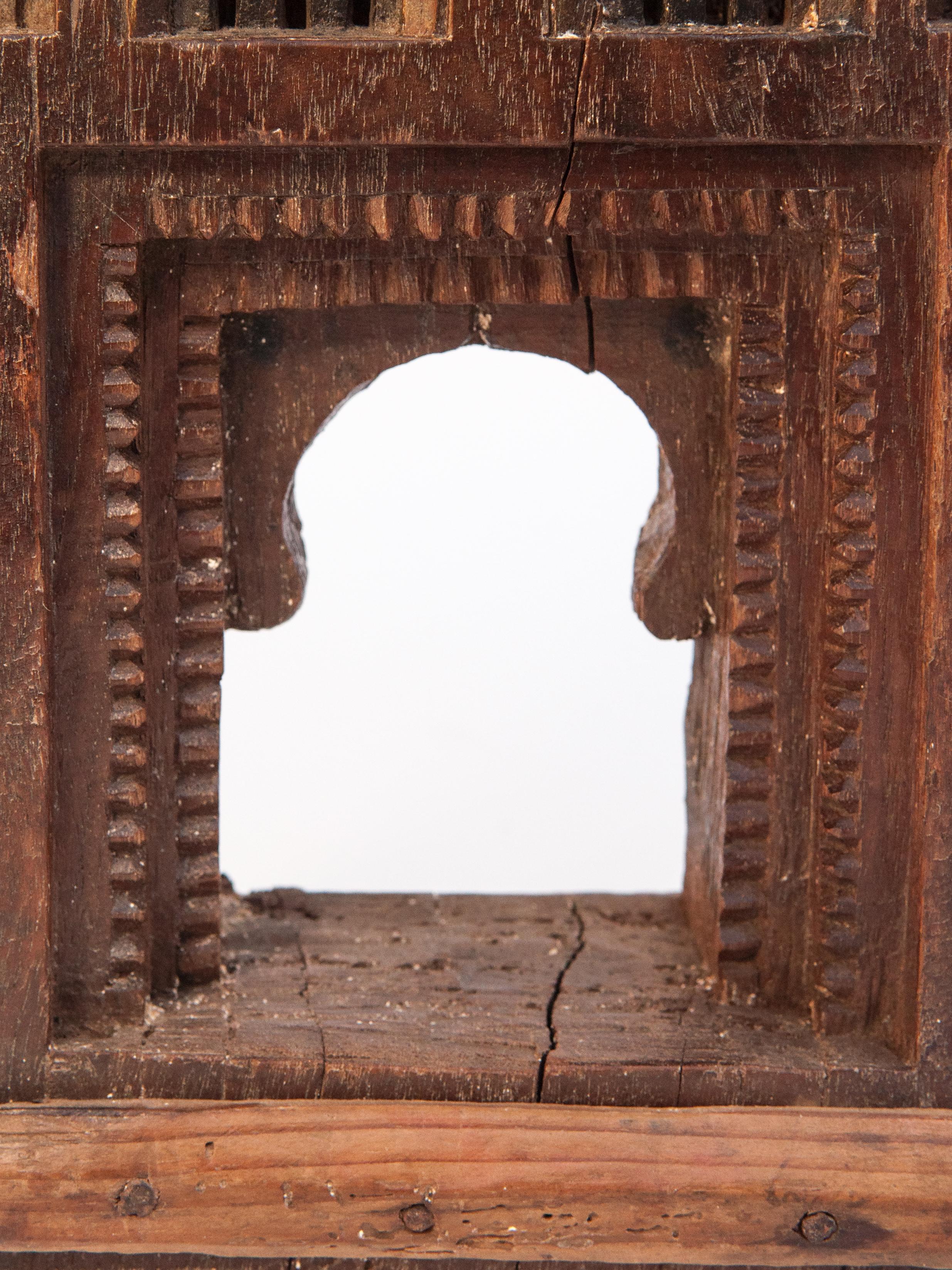 Indian Vintage Miniature Architectural Votive Frame, Mid-20th Century, India