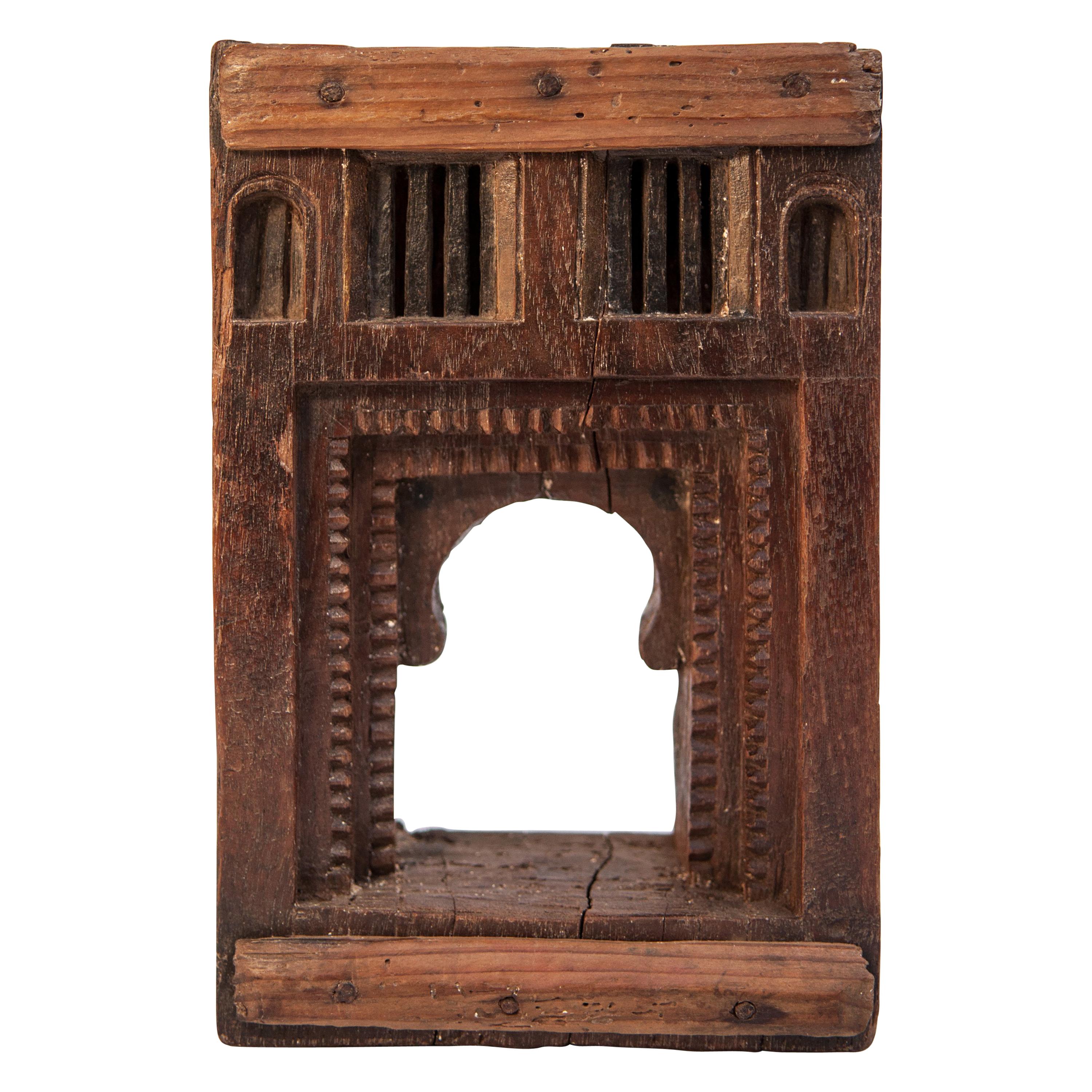 Vintage Miniature Architectural Votive Frame, Mid-20th Century, India