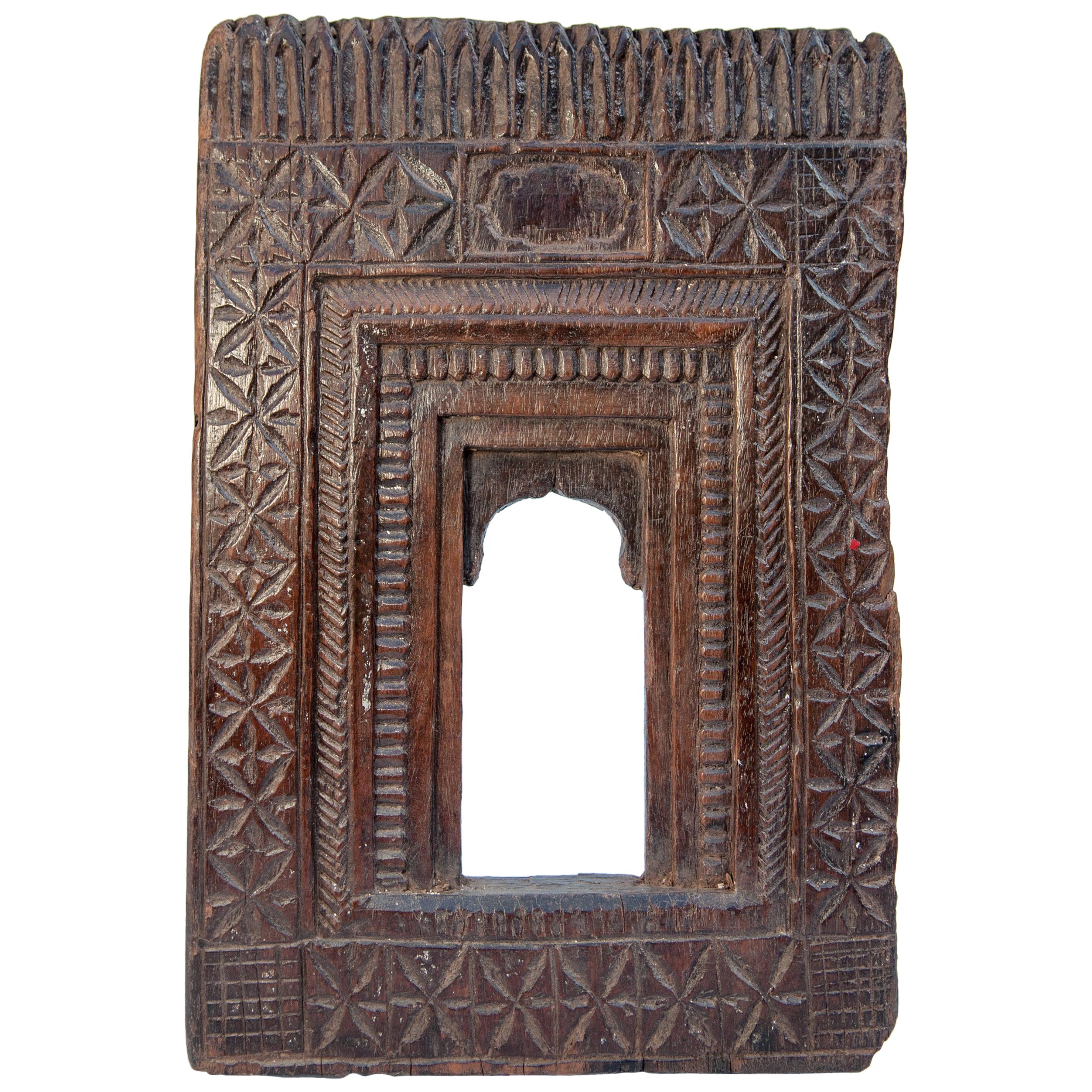 Vintage Miniature Architectural Votive Frame, Mid-20th Century, India