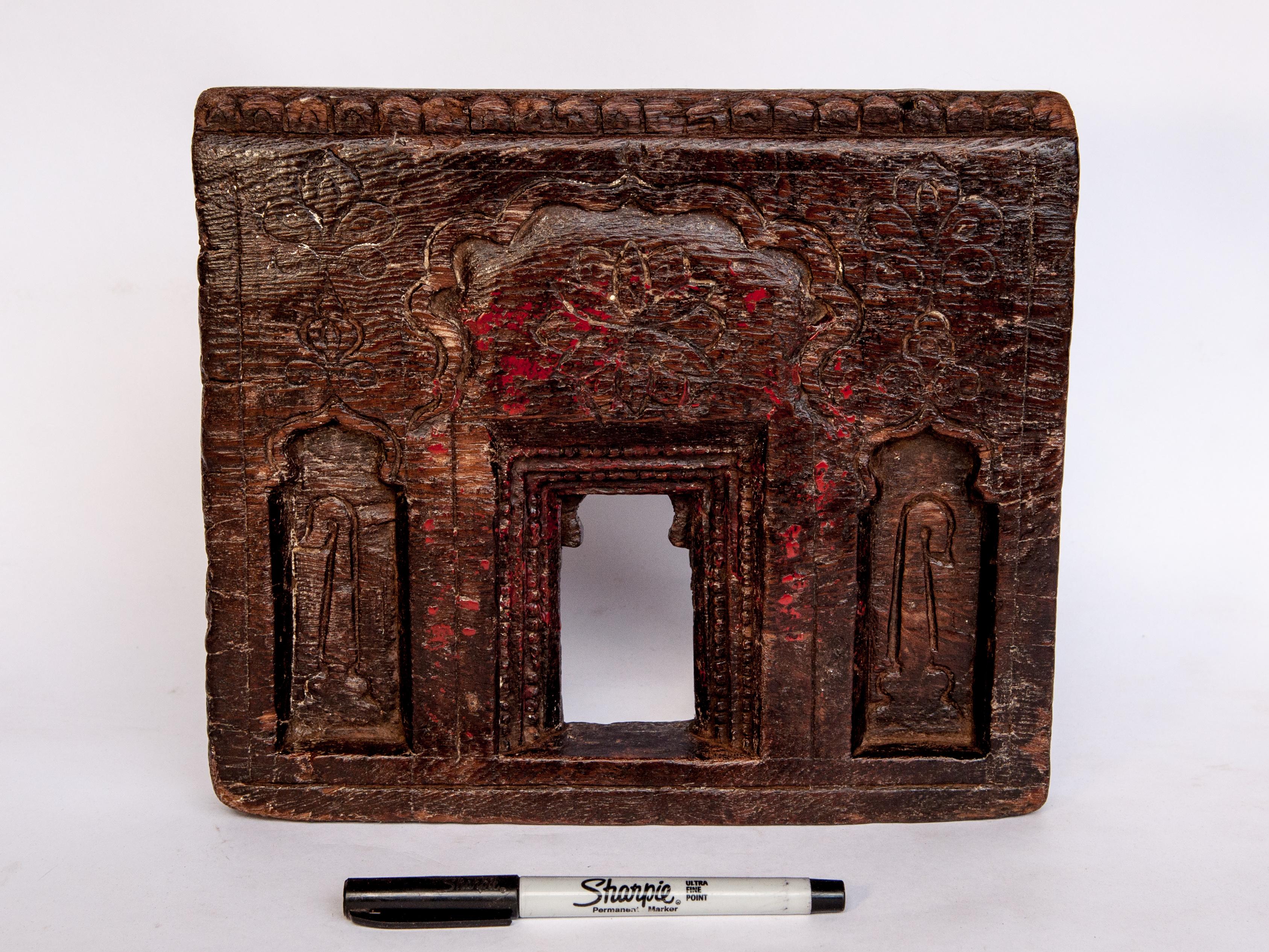 Folk Art Vintage Miniature Architectural Votive or Picture Frame, Mid-20th Century, India