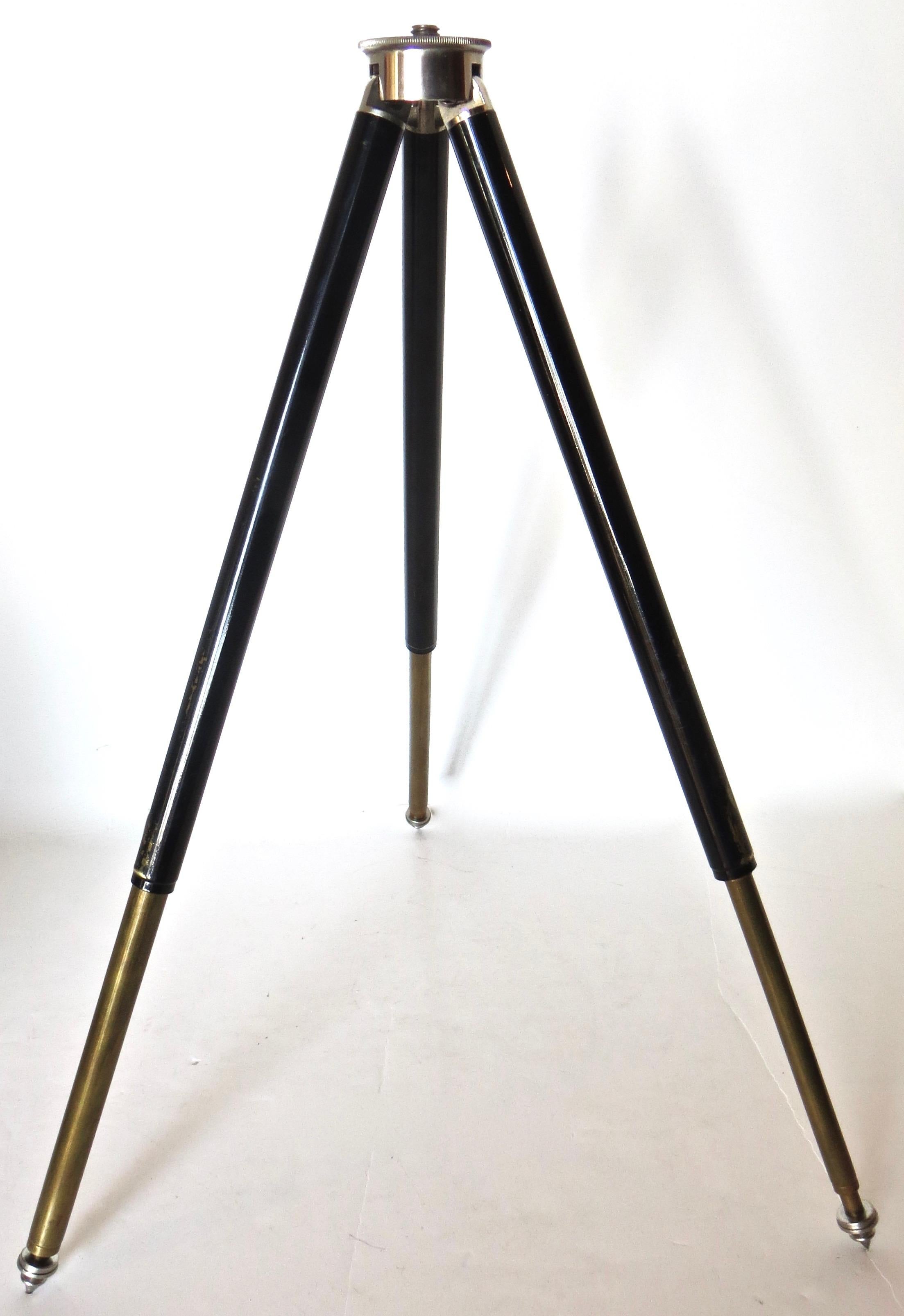 Art Deco Vintage Miniature German Variable Camera Tripod 1920s with Ansel Adams Book For Sale