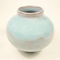 Vintage Miniature Glazed Studio Pottery Terracotta Bud Vase - Unsigned - 20th C.