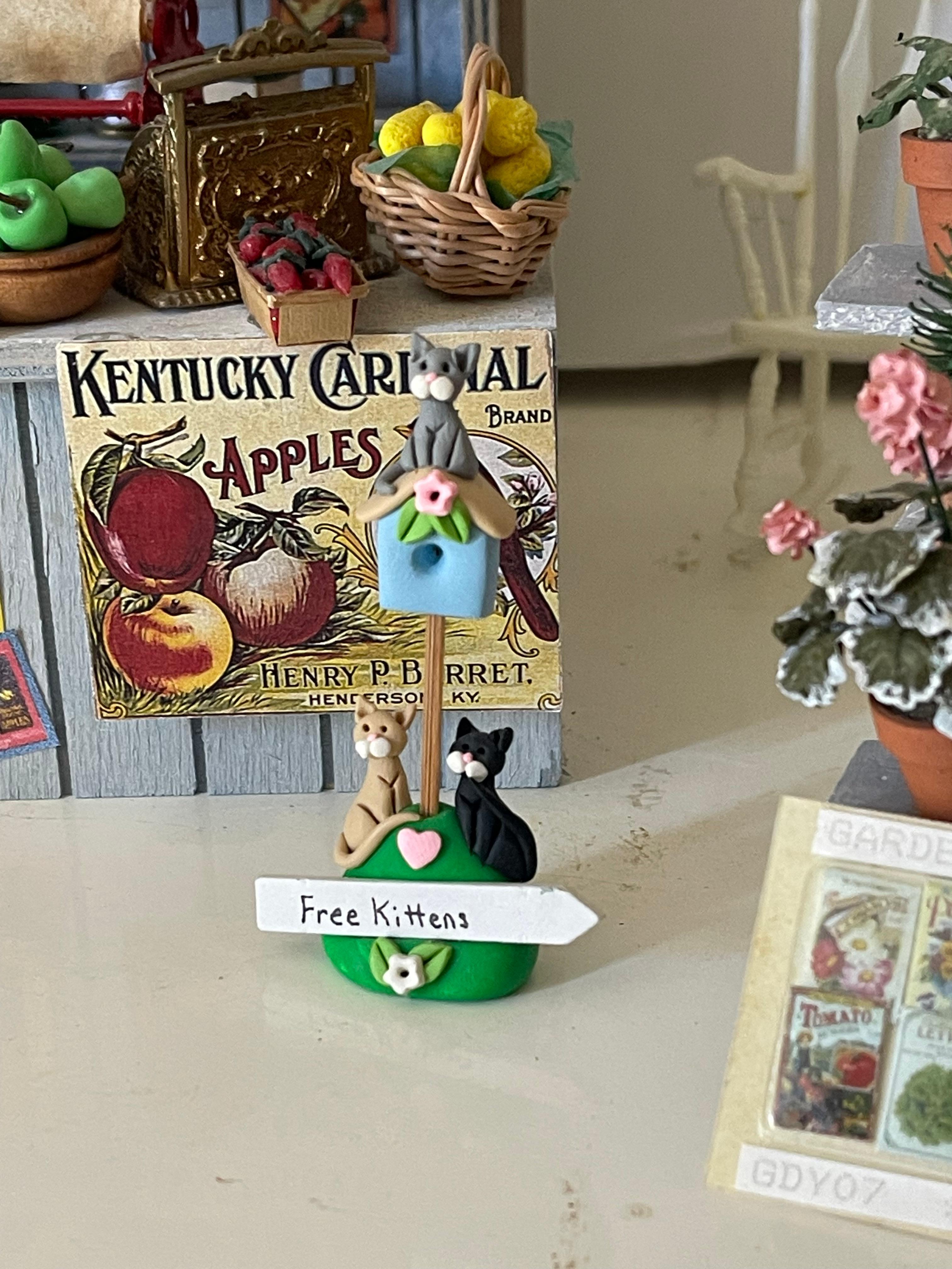 Juguetes Vintage en Miniatura Puesto Mercado de Frutas  Artesano  Hecho en venta 5