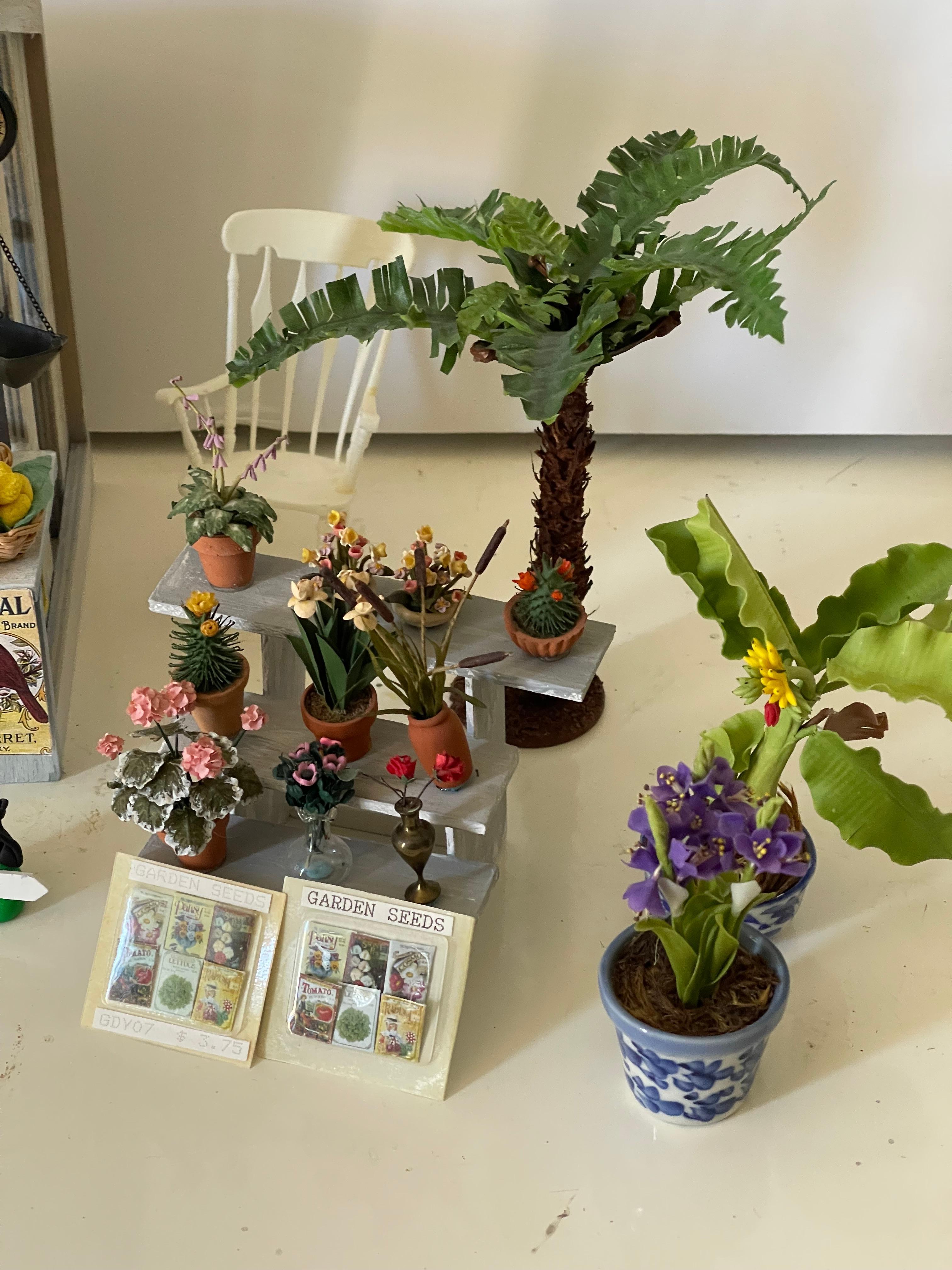 Juguetes Vintage en Miniatura Puesto Mercado de Frutas  Artesano  Hecho en venta 1