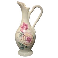 Vintage Miniature Vase "Tentsin Porcelain Hp" with Floral Decor - 2Y56