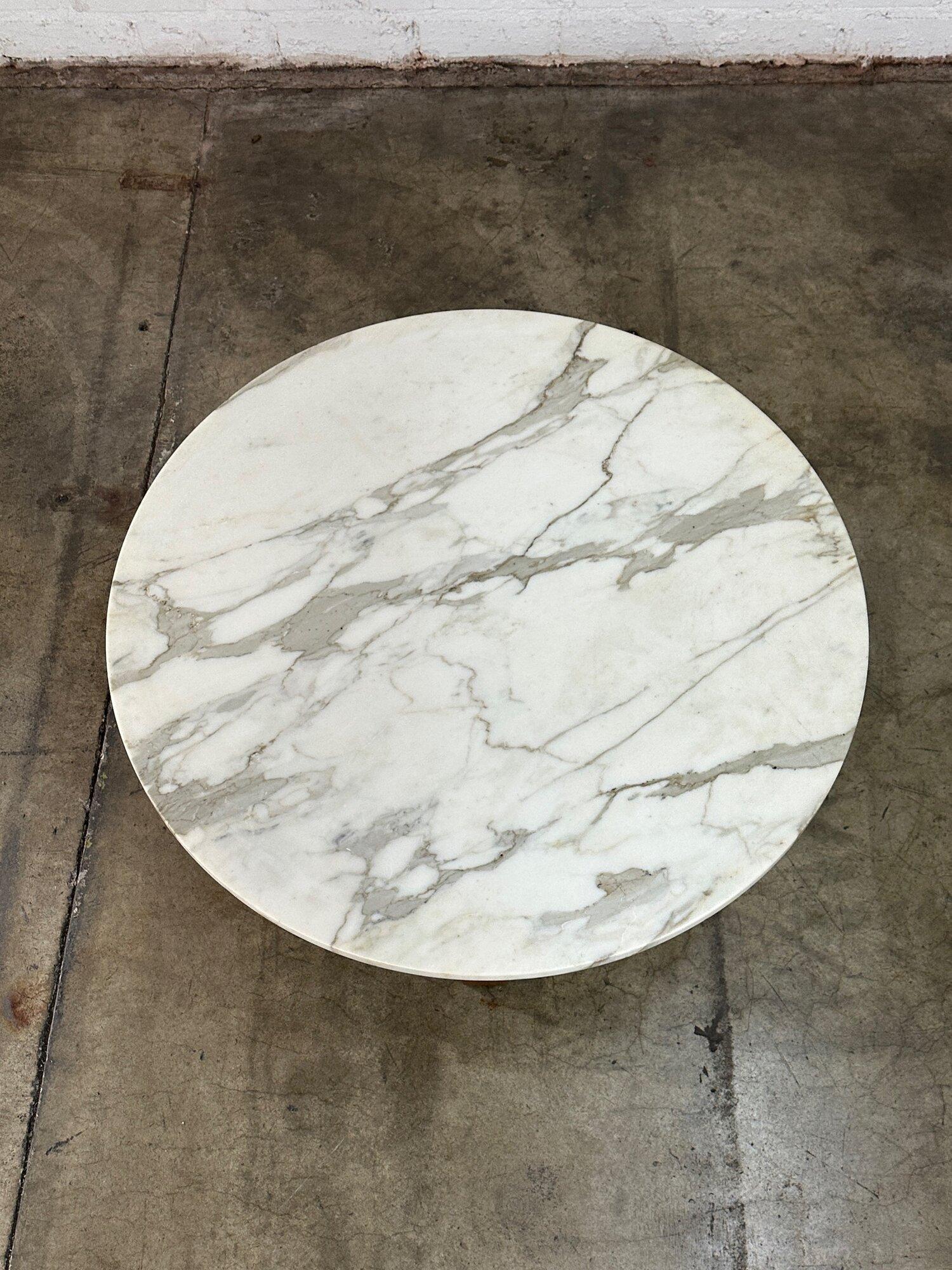 Contemporary Vintage Minimal Marble Coffee table For Sale