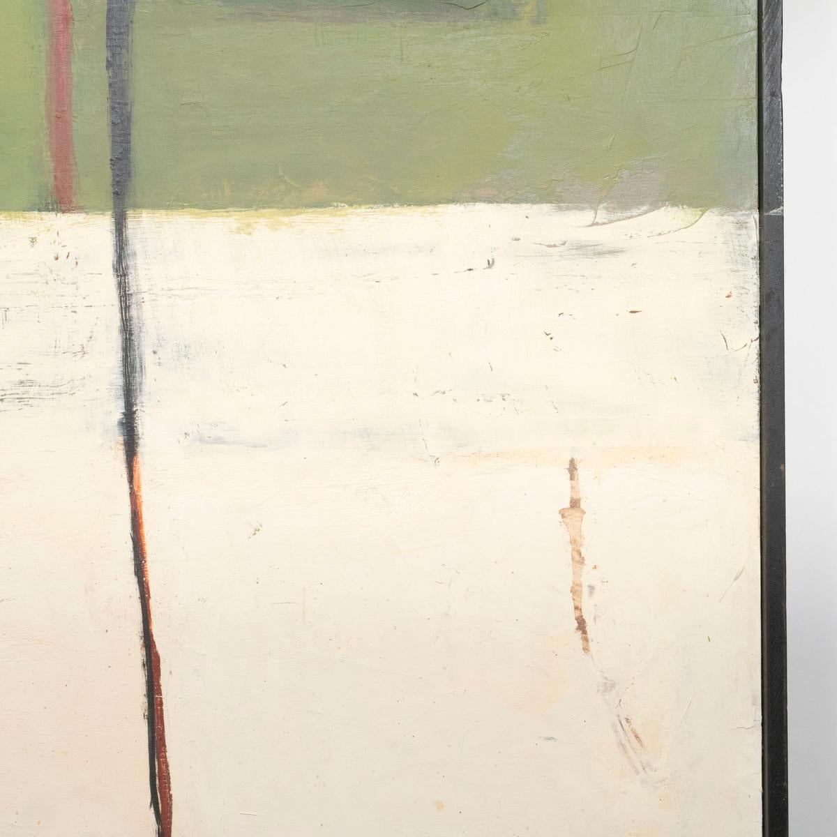 Late 20th Century Vintage Minimalist Abstract Expressionist Color Field Oil on Panel For Sale