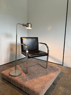 Vintage minimalist adjustable Chrome sofa Lamp By Casella Lighting