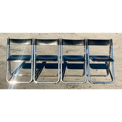 Minimalistische italienische Arrben Tamara-Klappstühle im Vintage-Stil - 4er-Set