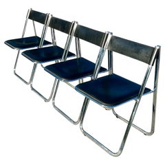 Vintage Minimalist Italian Arrben “Tamara” Folding Chairs - Set of 4