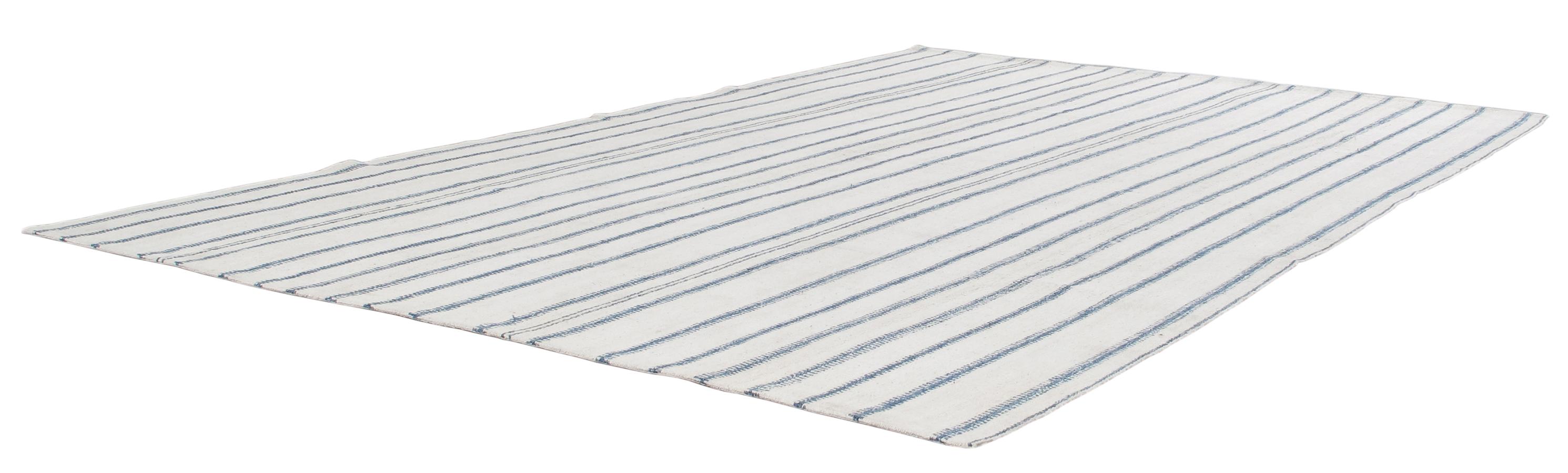 Mid-Century Modern Vintage Minimalist Midcentury Persian Pelas Flat-Weave Rug For Sale