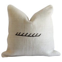 Vintage Minimalist Style Hemp Accent Pillow