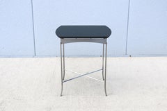 Vintage Minimalist Tom McHugh for Brayton McHugh Granite and Steel Side Table