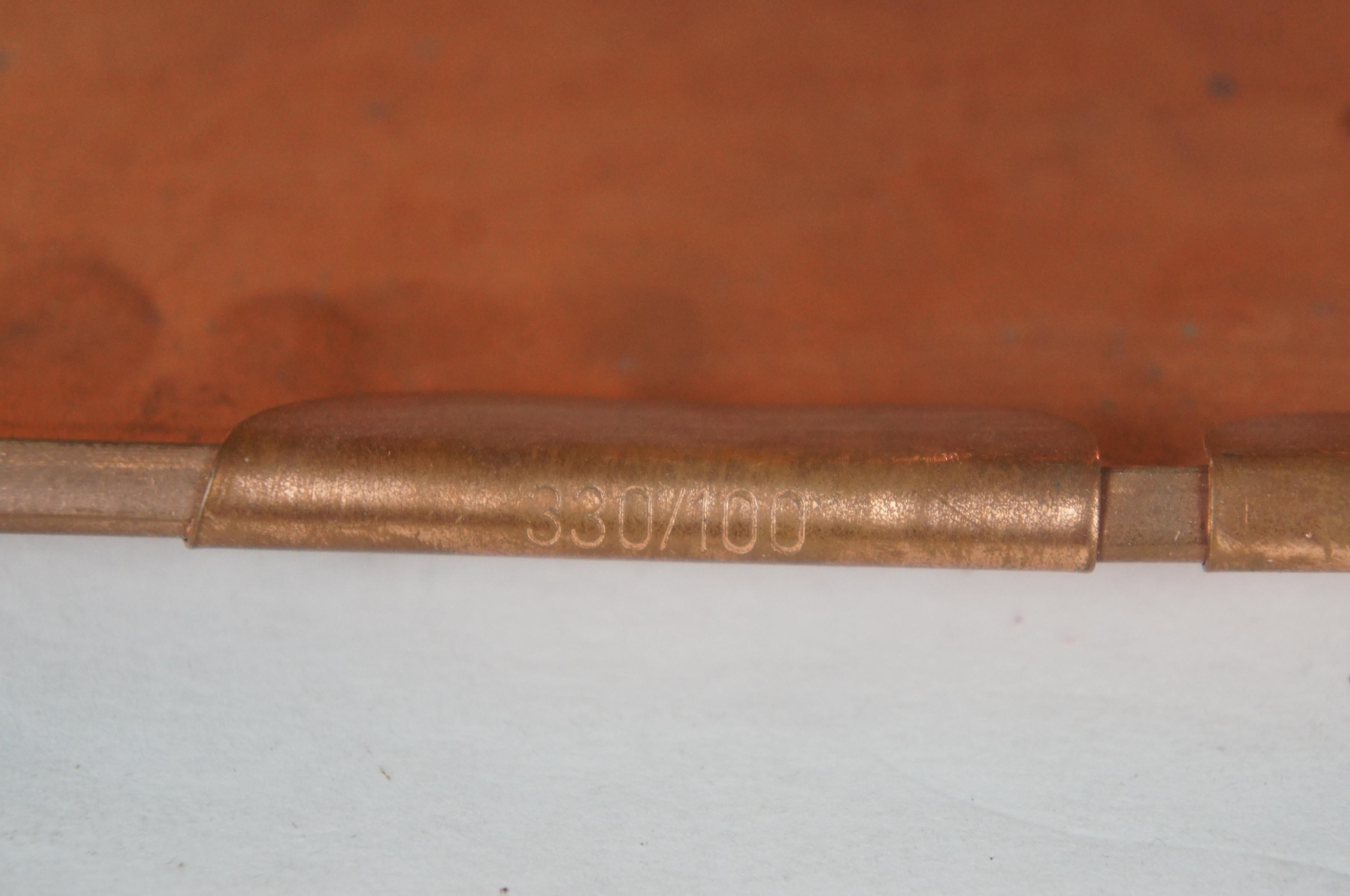 Vintage Minoletti Copper Gutter Downspout Outlet Sun End Caps Scupper 25