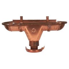 Minoletti Copper Gutter Downspout Outlet Sun End Caps Scupper 25"